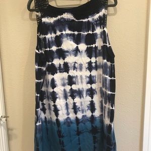 Tie dye swim dress